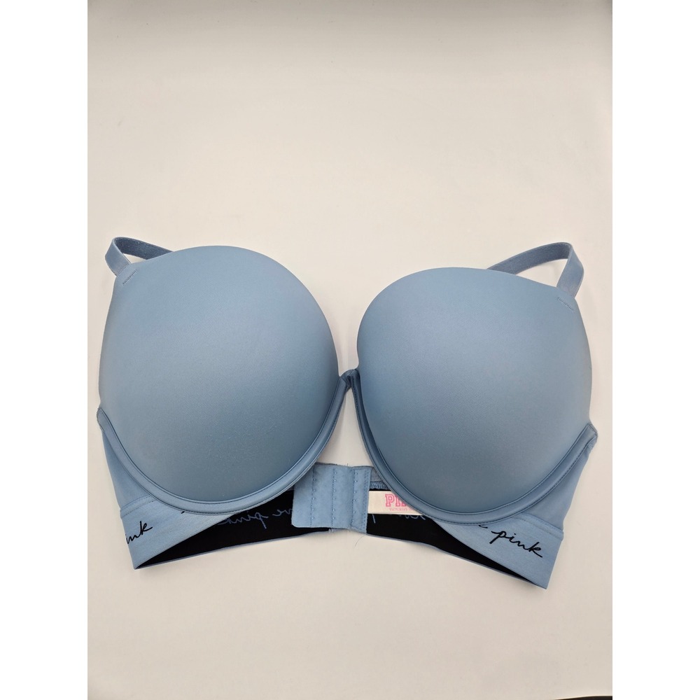 Victoria's Secret PINK Wear Everywhere Push-Up Bra Blue 36DD 406072-BXU